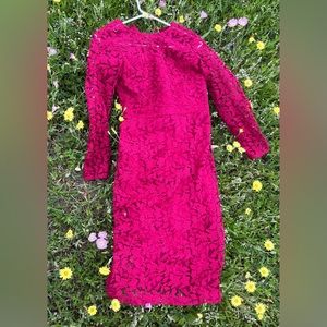 Beautiful dress, wine red color.